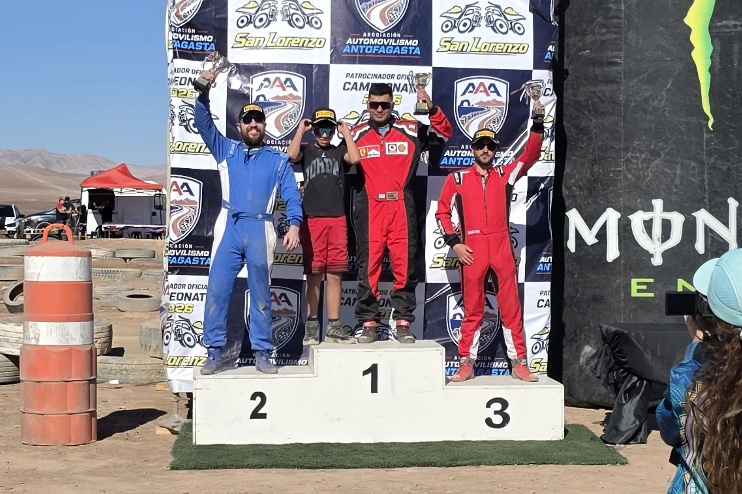 Ceremonia de podio del campeonato